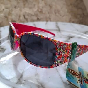 Panama Jack Kids Sunglasses NWT Rainbow Sparkle